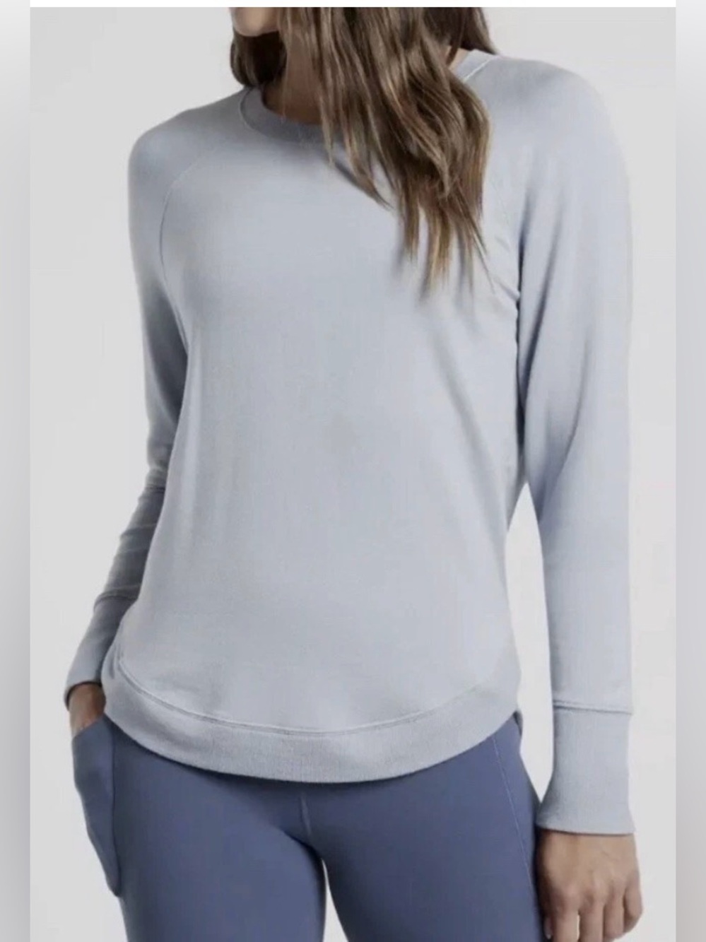 Athleta Mindset Powder Blue Crewneck Sweatshirt Size XL